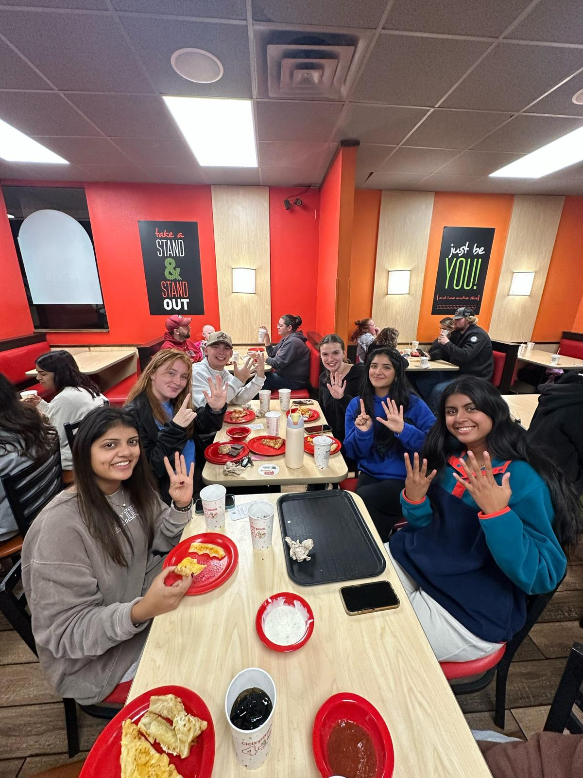 Members out to dinner together