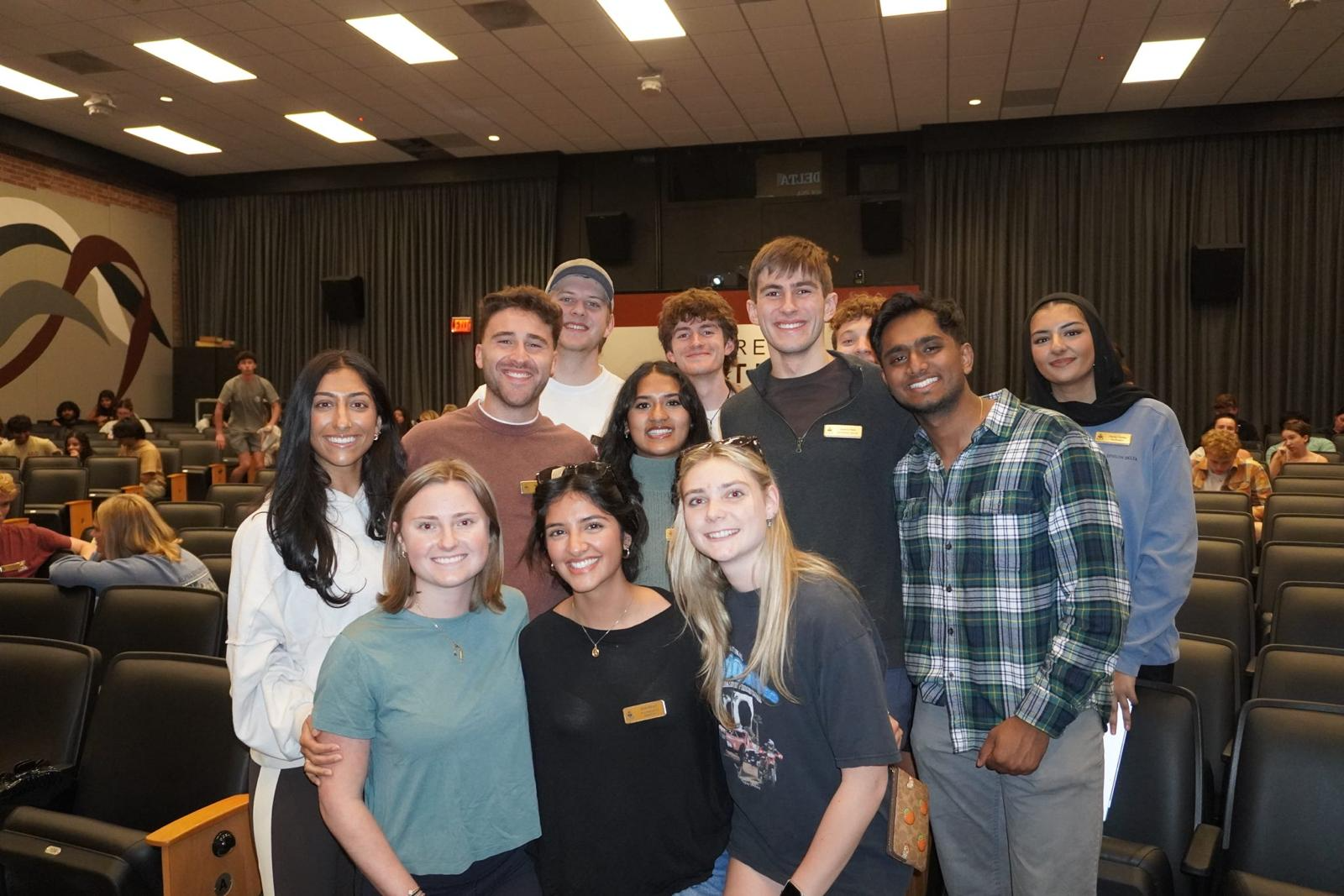 AED members gathered together at a chapter meeting