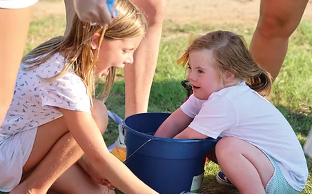 Children playing at a Children's Miracle Network event