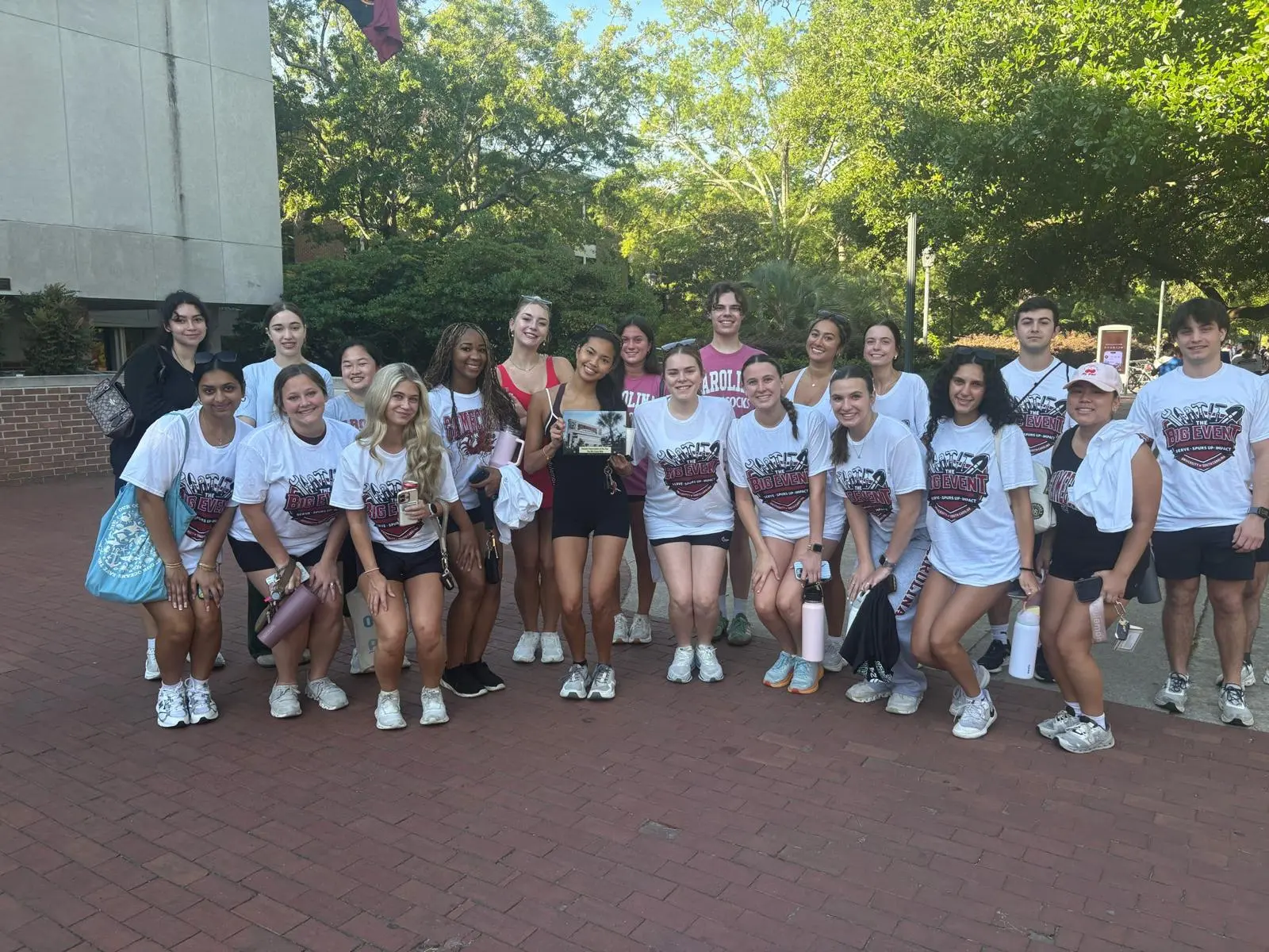 AED members volunteering at The Big Event